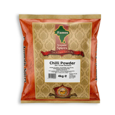 Famos Aromatic Spices Chilli Powder NI Grade 4kg