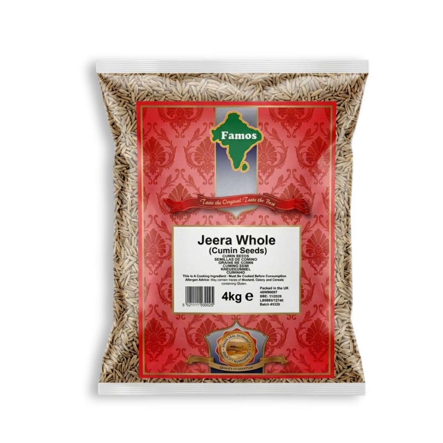 Famos Aromatic Spices Jeera Whole (Cumin) 4kg