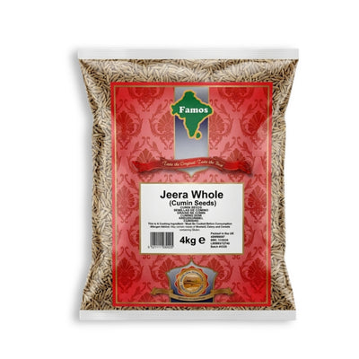 Famos Aromatic Spices Jeera Whole (Cumin) 4kg