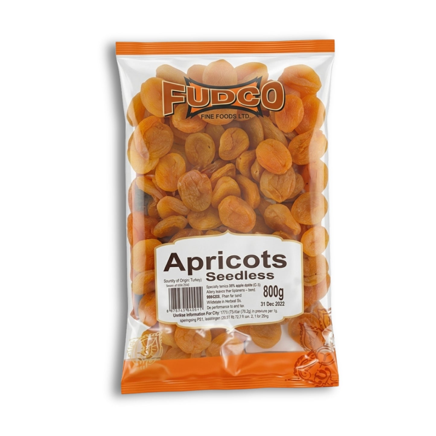 Fudco Apricots Dry Seedless 800g