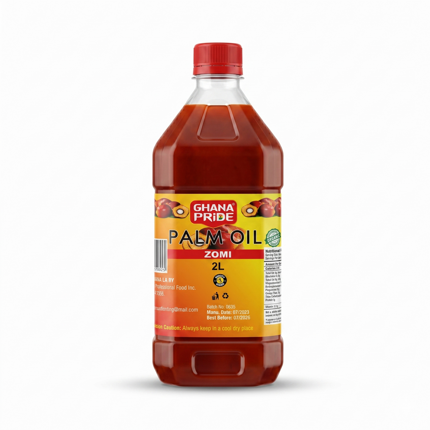 Ghana Pride Zomi Palm Oil 2L