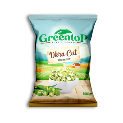 Greentop Okra Cut 800g