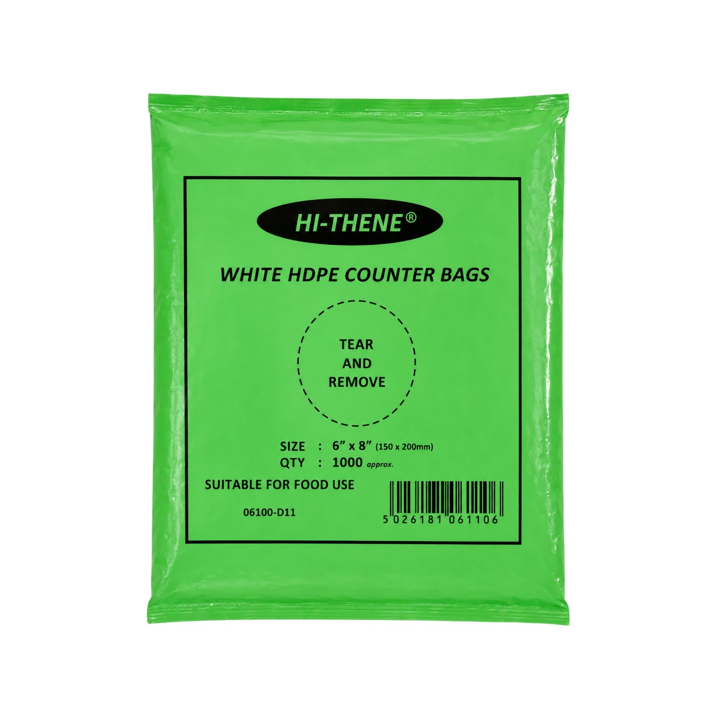 HDPE White Bags 250x300(10x12) 1x1000
