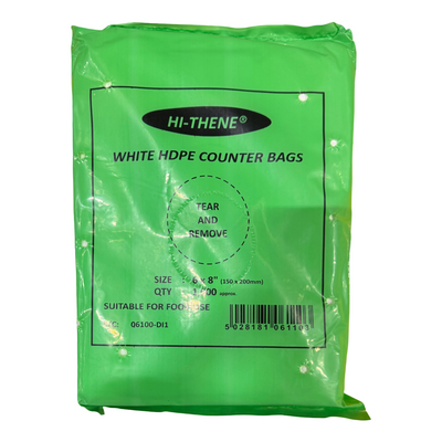 HDPE White Bags 250x300(10x12) 1x1000