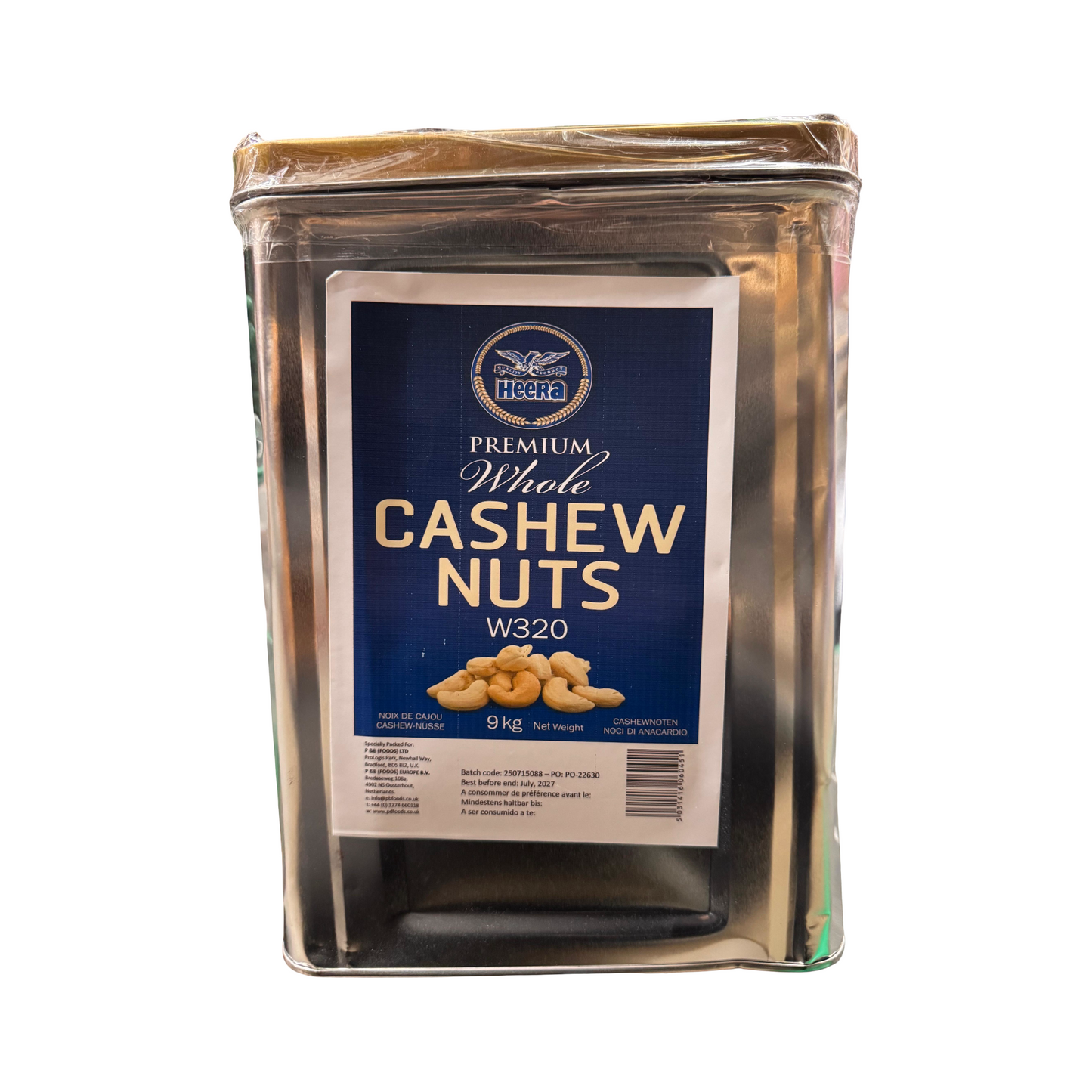 Heera Cashew Nuts Tin 9kg