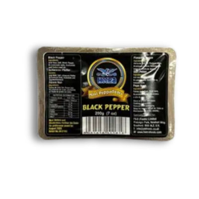 Heera Mini Papad Black Pepper 200g