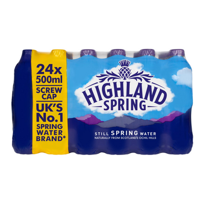 Highland Spring Water Bottle 24×500ml