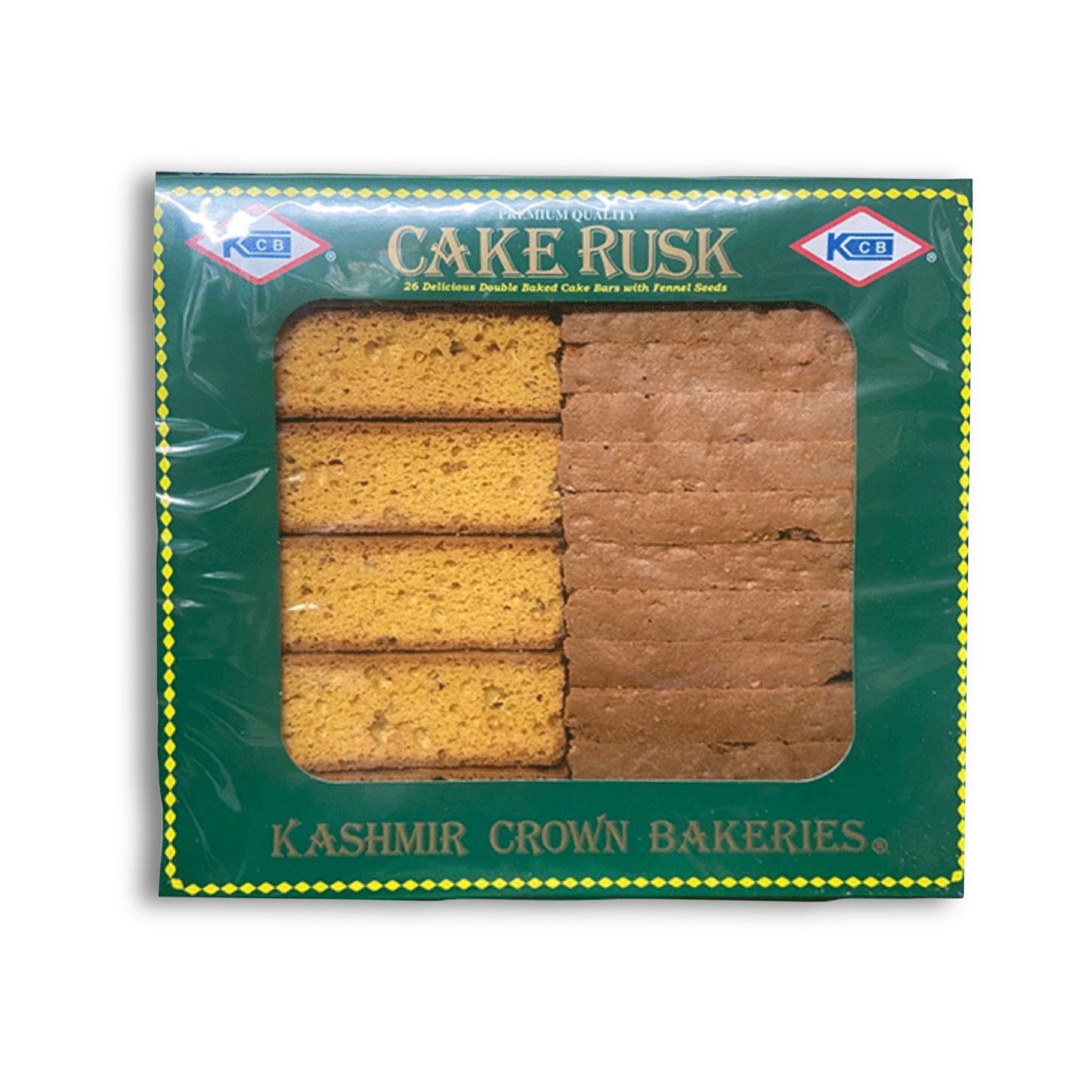 KCB Cake Rusk Green Pack 26s