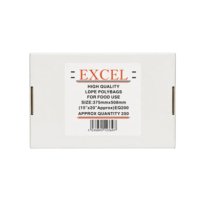 LDPE Clear Natural Bags Excel 900x458mm 500pc