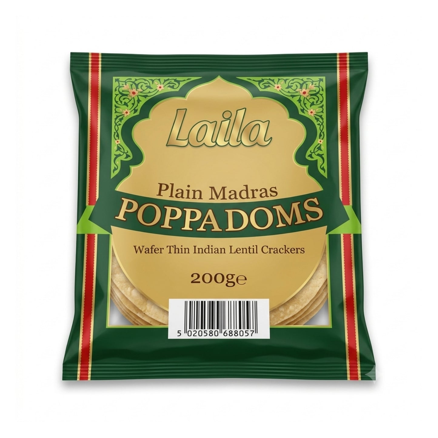 Laila Plain Popadoms 200g