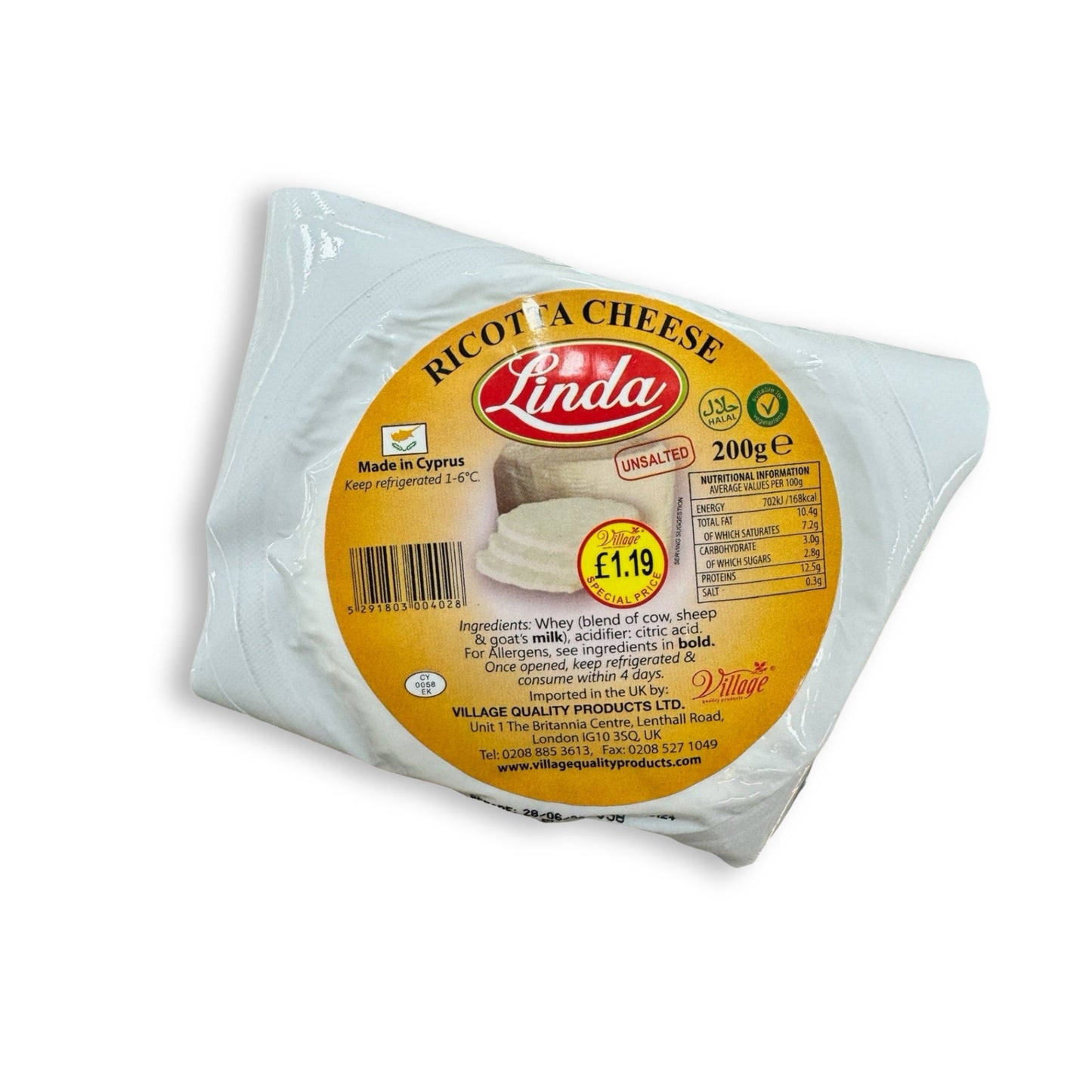 Linda Ricotta Cheese 200g