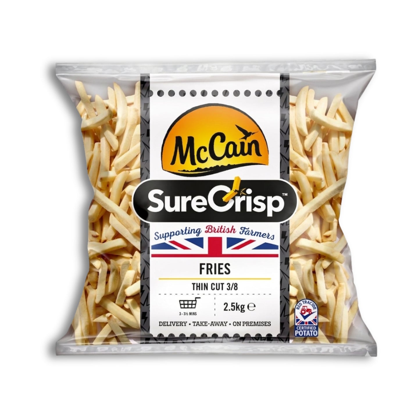 McCains Sure Crisp 3/8 Chips 2.5kg