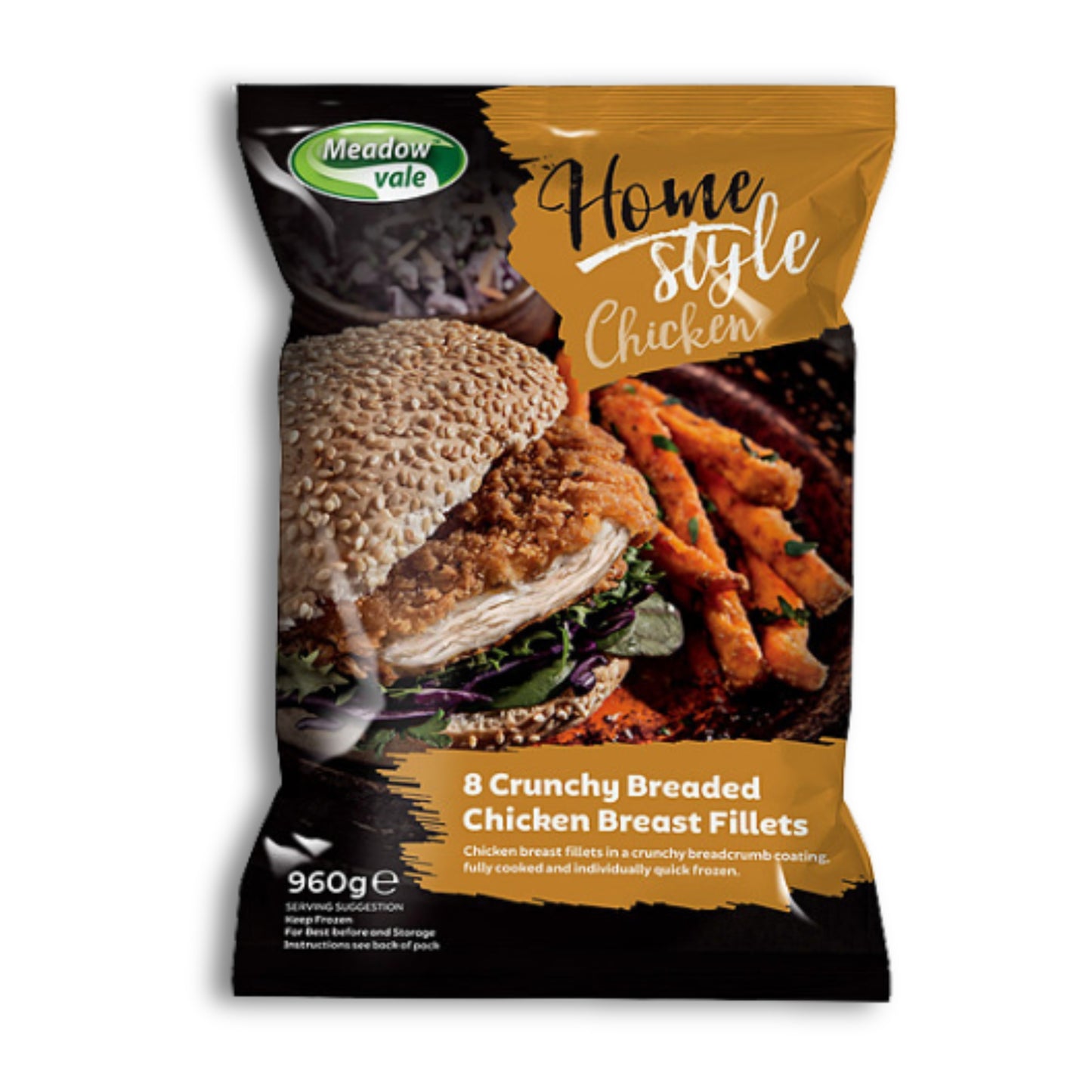 Meadow Vale 8 Crunchy Hot & Spicy Chicken Breast Fillets 960G