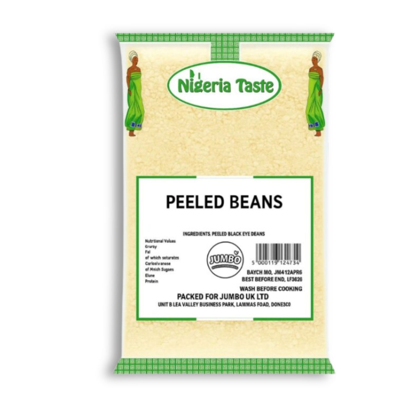 Nigerian Taste Peeled Beans 1kg
