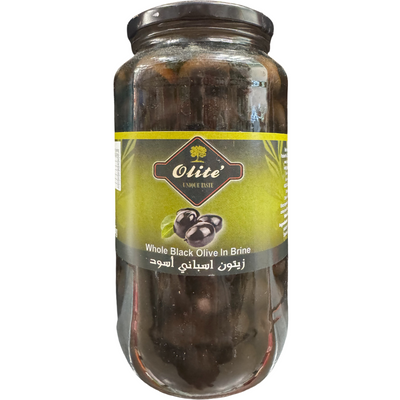 Olite Black Whole Olives 935g