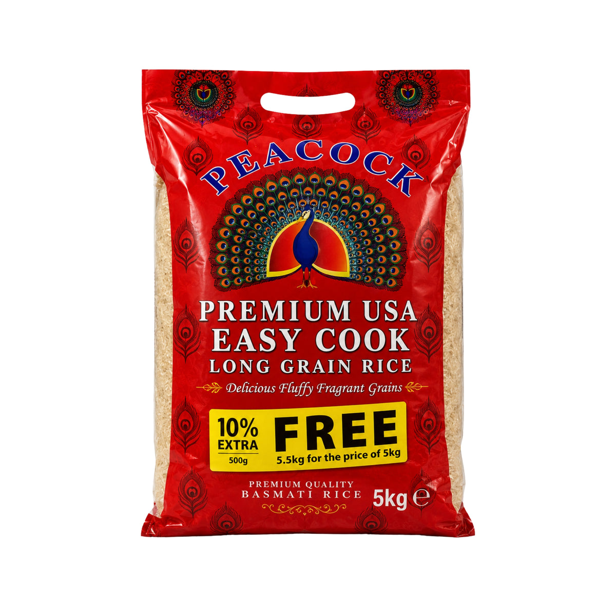 Peacock USA Easy Cook Long Grain Rice 5kg
