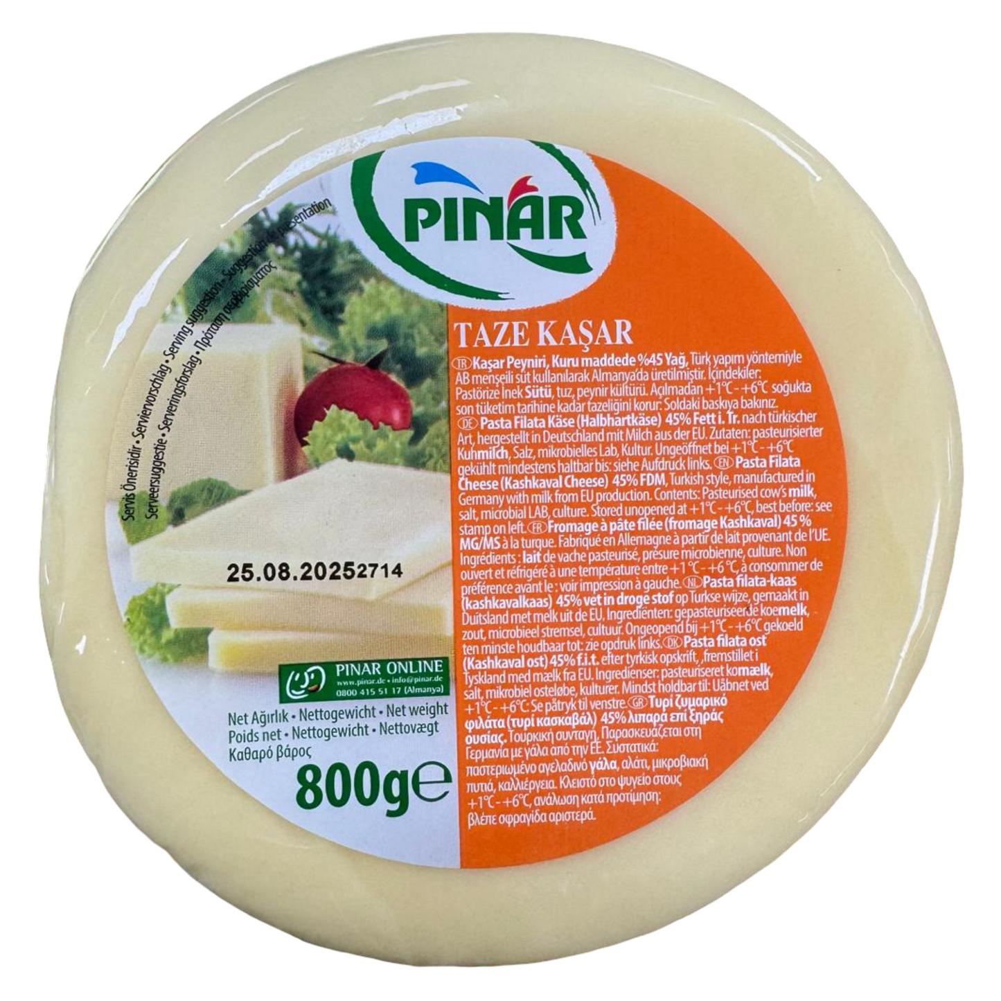Pinar Kasar Cheese 800g