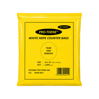 Polythene HDPE Bags 12x15 300x375