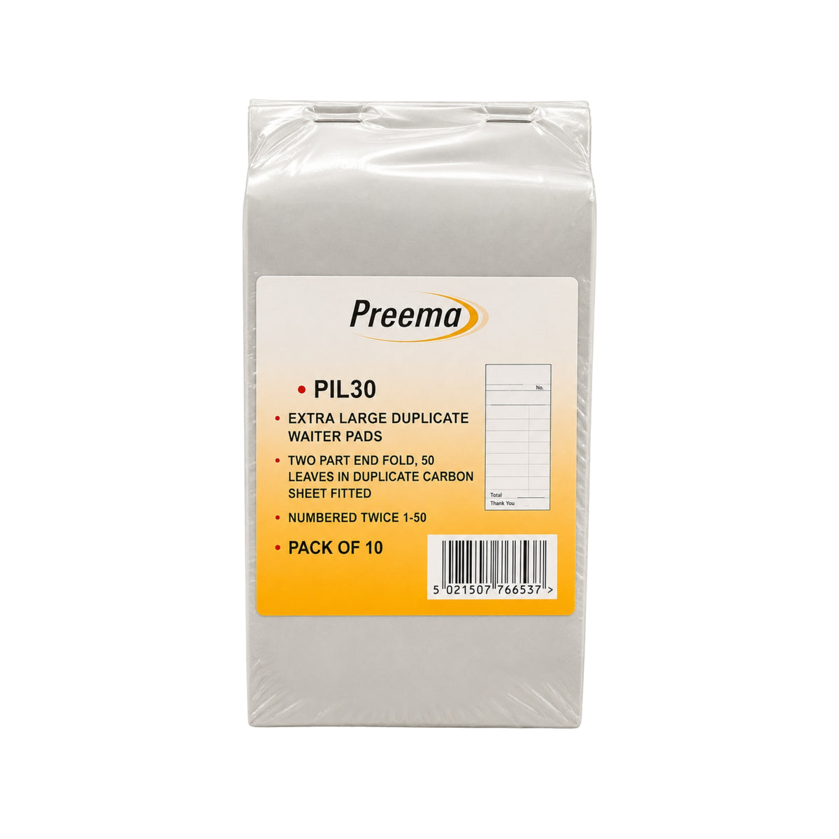 Preema Extra Large Duplicate Pads 1x10s