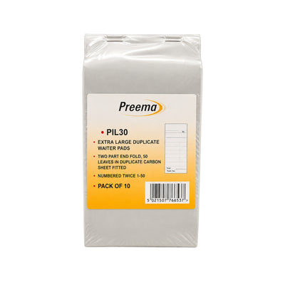 Preema Extra Large Duplicate Pads 1x10s