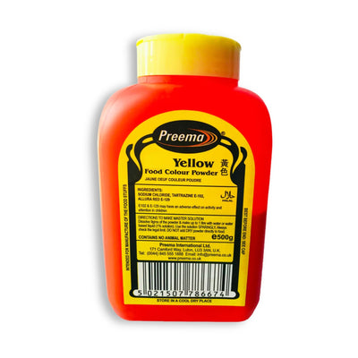 Preema Yellow Food Colour 500g