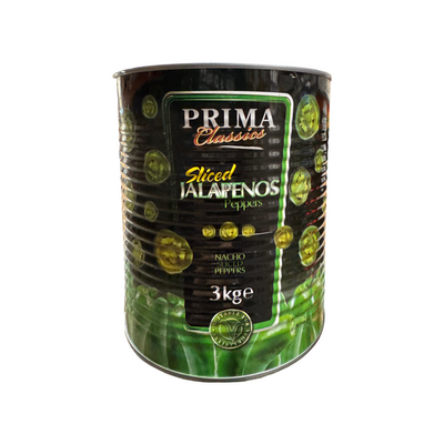 Prima Sliced Jalapeños 3kg