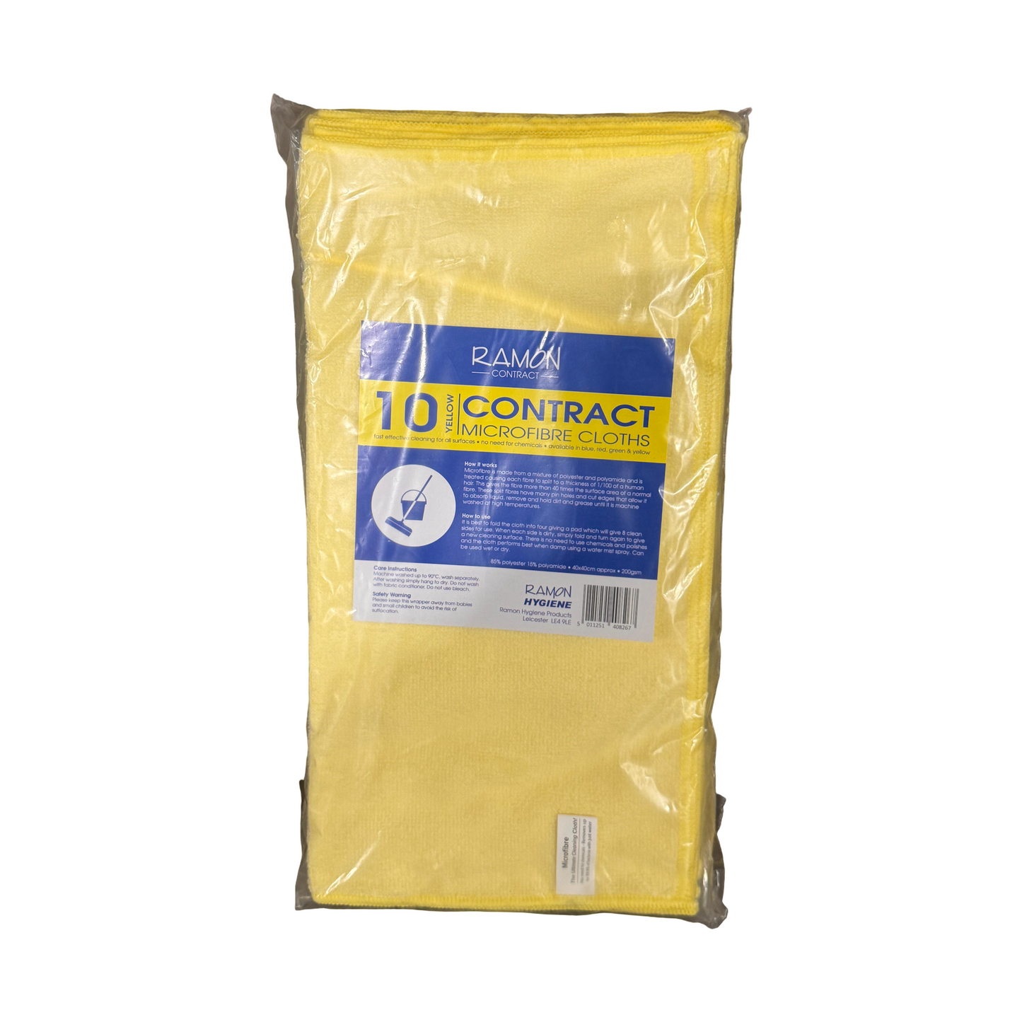 Ramon Microfibere Yellow Cloths 1x10s