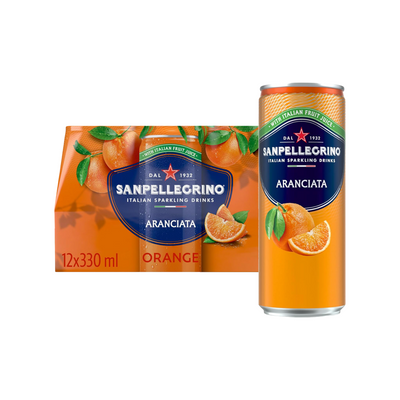 Sanpellegrino Orange (Can) 12×330ml
