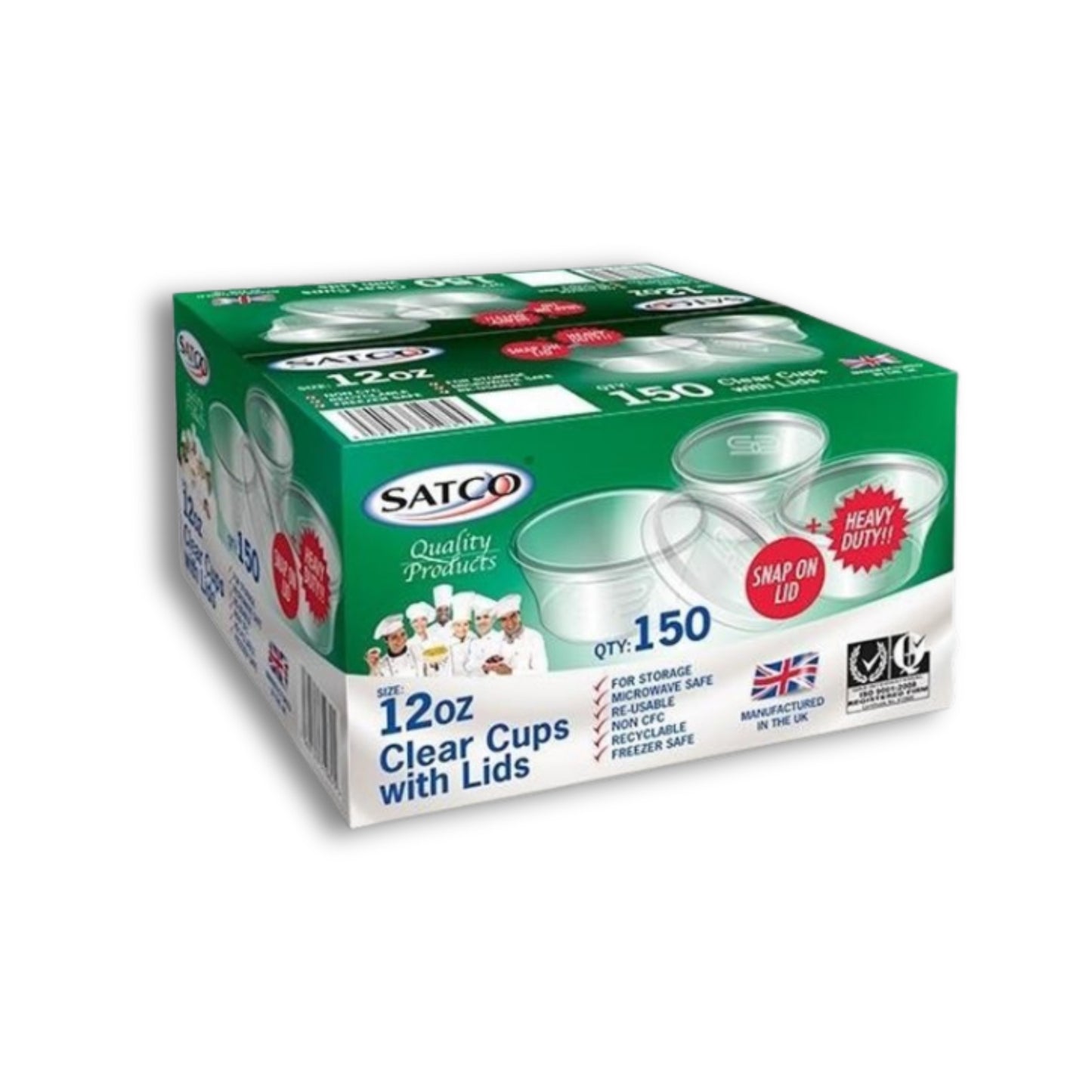 Satco 12oz Cup + lids