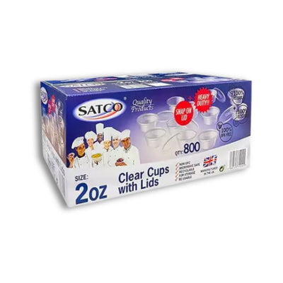 Satco 2oz Cup + Lids 800