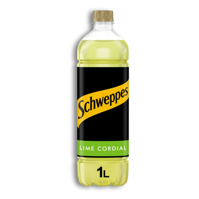 Schweppes Lime Cordial Bottle 12×1LTR