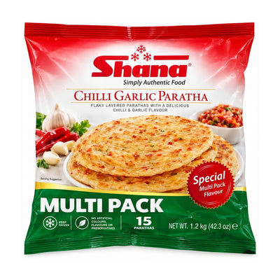 Shana Chilli and Garlic Paratha 1200g