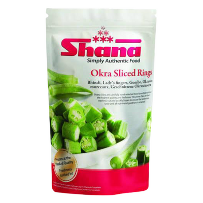 Shana Okra Sliced Rings 900g