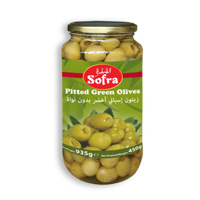 Sofra Green Olives Pitted 935g