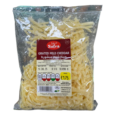 Sofra Grated Mild Cheddar 170g