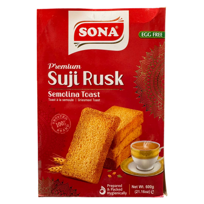 Sona Suji Semolina Rusk Egg Free 600g