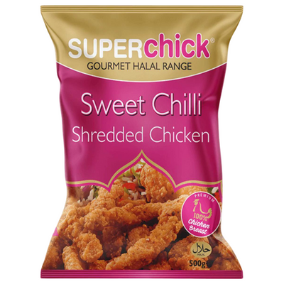 Superchick Crispy Shredded Sweet Chilli Chicken 500g
