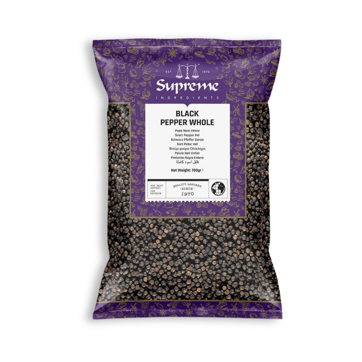 Supreme Black Pepper Whole 700g