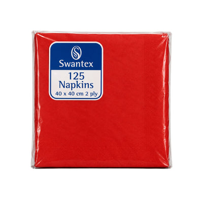 Swan Red Napkins 40cm 16 pack