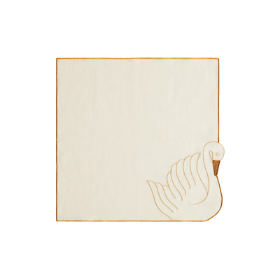 Swan Napkins Wt 2p 33cm Recycled 1x100s
