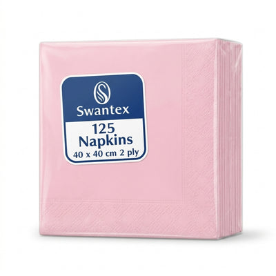 Swantex Napkins Pink 2ply 40x40