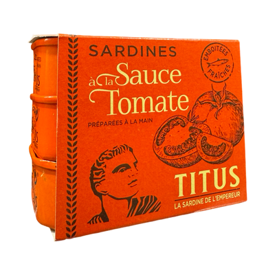 Titus Sardines Tomato Tinned Fish 48x125g