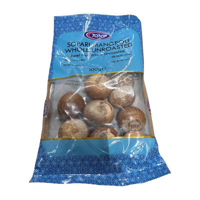 Top-Op Sopari Mangroli Whole Unroasted 100g