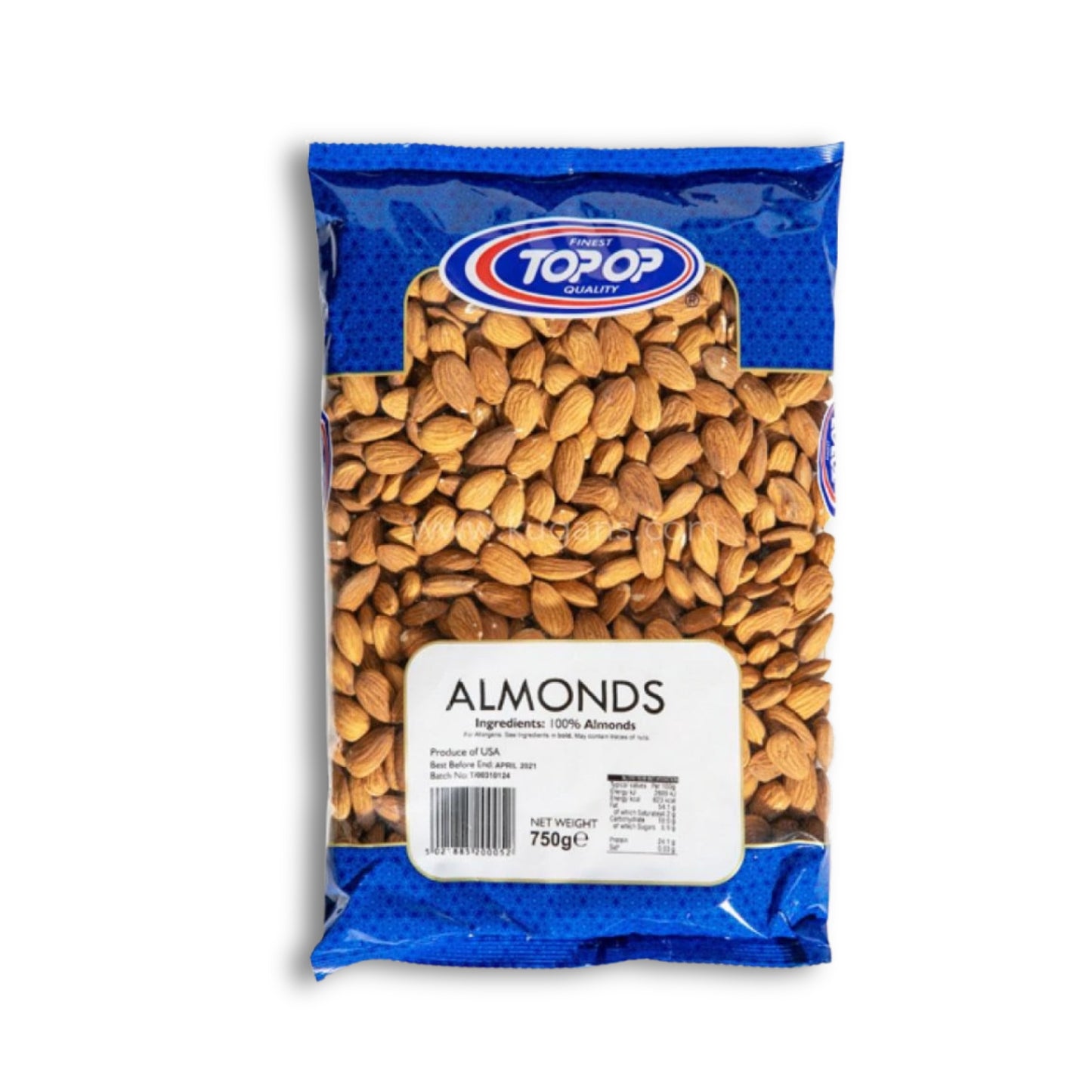 Top Op Almonds 750g