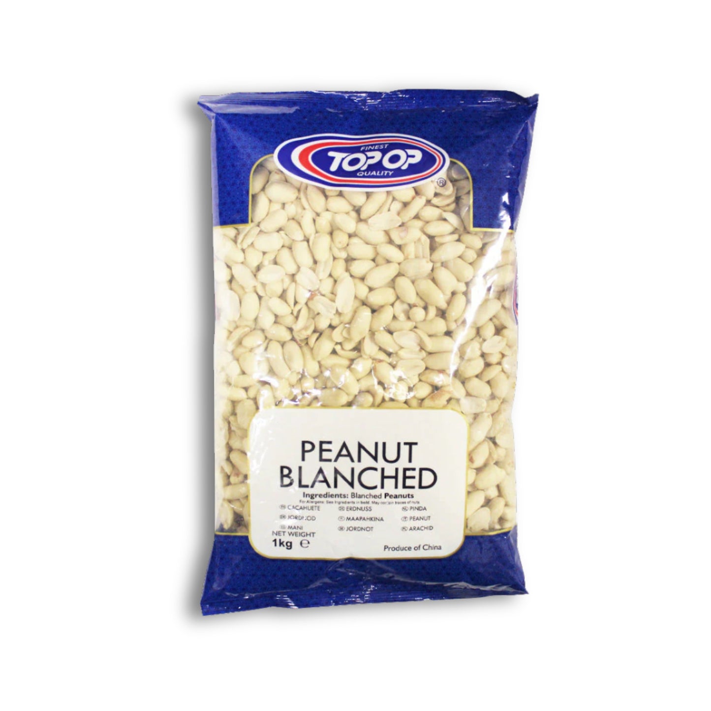 Top Op Peanuts Blanched 1kg