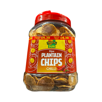 Tropical Sun Plantian Chips Chilli 450g