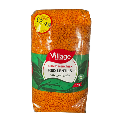 Village Red Lentils Whole 1kg