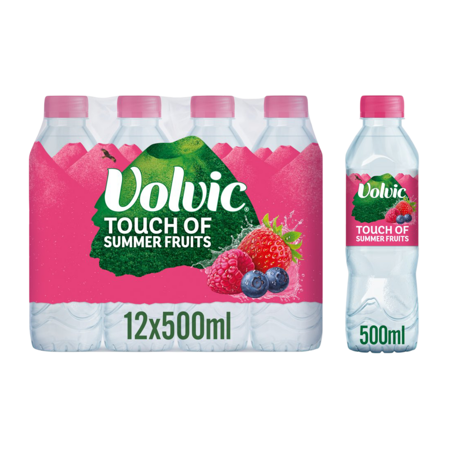 Volvic Touch Summer Fruit Bottle 12×500ml