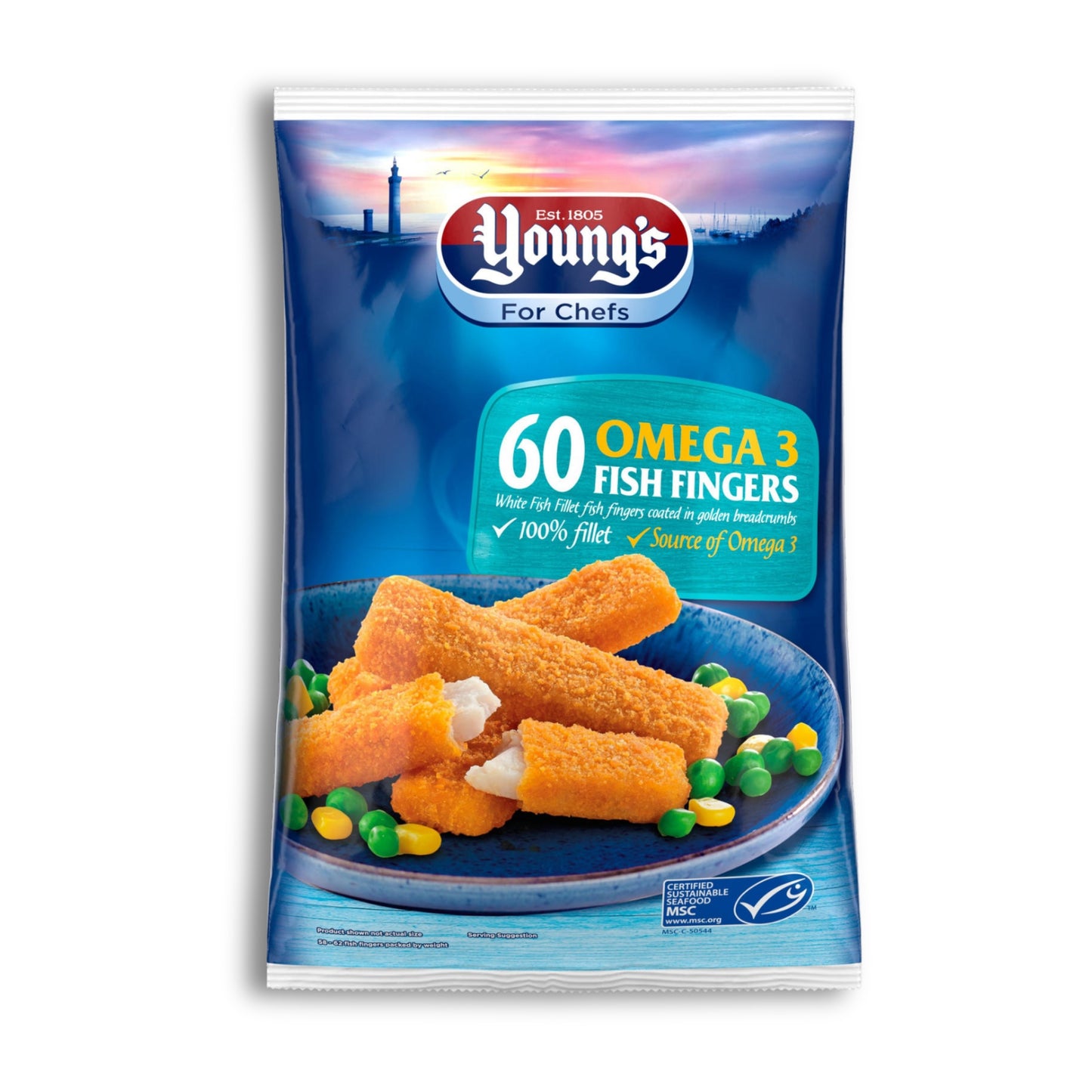 Youngs 60 Fish Fingers 1.5kg