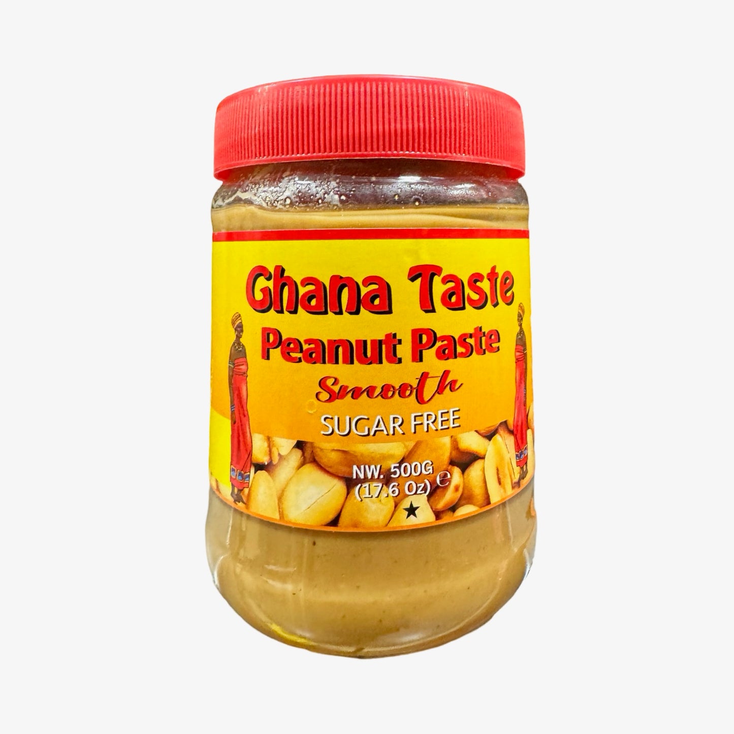 Ghana Taste Peanut Paste Smooth Sugar Free 500g